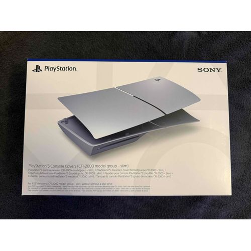 Façades Pour Console Playstation 5 (Modèle - Ps5 Slim) - Sterling Silver