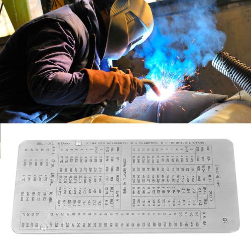 Jauge de profondeur de tuyau en acier inoxydable, outil d'inspection de soudage, regle de mesure 0-20 mm