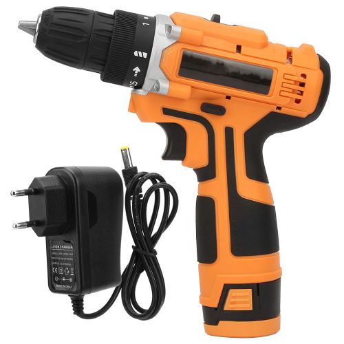 Perceuse-visseuse electrique rechargeable 12 V, perceuse-visseuse domestique au lithium, prise UE 100-240 V