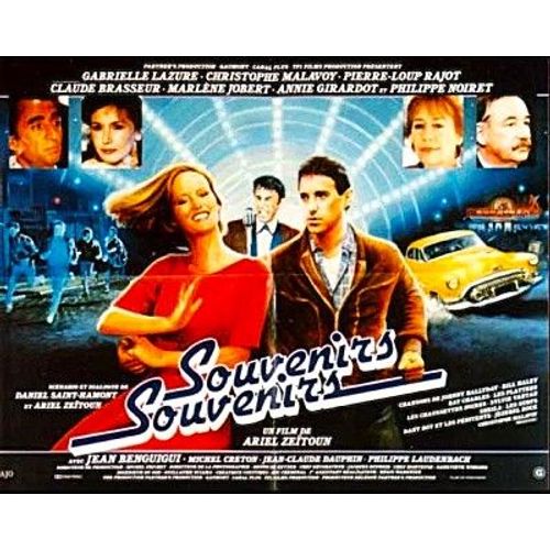 *** Souvenirs Souvenirs - Affiche Cinéma Originale - 46 X 60 - De Ariel Zeitoun - 1984 - Christophe Malavoy - Gabrielle Lazure - P-Loup Rajot - Philippe Noiret - Annie Girardot - Claude Brasseur - Tbe