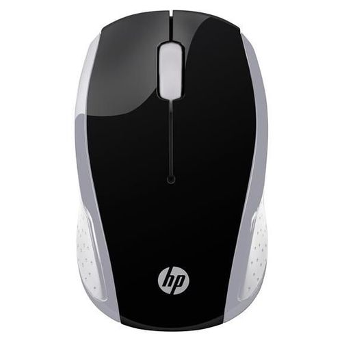 HP 200 - Souris - droitiers et gauchers - optique - sans fil - 2.4 GHz - récepteur sans fil USB - argent - pour Pavilion 24, 27, 590, 595, TP01