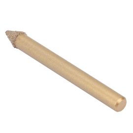 Fraise a defoncer brasee au diamant CNC a tige de 6 mm, longueur de 60 mm (45 degres)