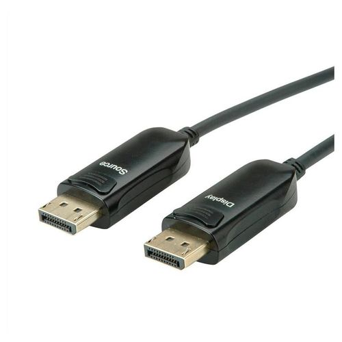 Roline - Câble DisplayPort - DisplayPort (M) pour DisplayPort (M) - DisplayPort 1.4 - 20 m - Active Optical Cable (AOC), support 8K60Hz (7680 x 4320) - noir