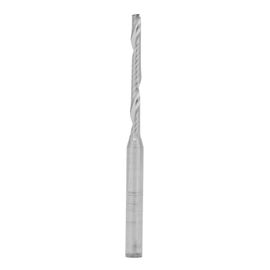Fraise a queue helicoidale simple a tige de 3,175 mm pour acrylique et ABS (2,5 x 22 x 45 mm)