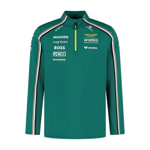 Pull Zippé 1/4 Pour Homme Aston Martin F1 - Vert