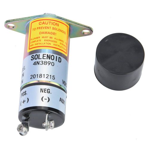 Electrovanne d'arret de carburant 4N3890 pour generateur electrique 24 V