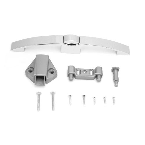 Lot de 2 verrous de securite a bouton-poussoir pour voiture et bateau, avec poignee (128 mm)