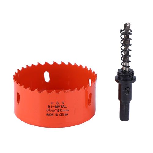 Scie cloche bimetallique M42, coupe-trou pour tole, foret de coupe (80 mm)