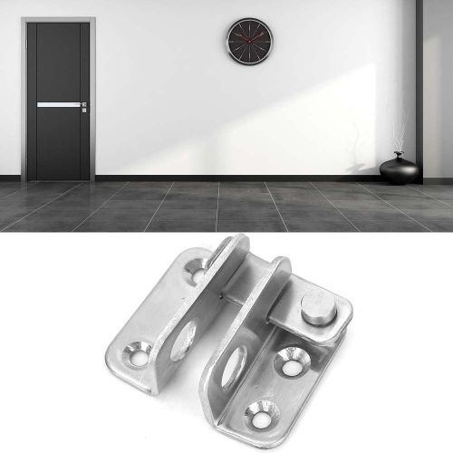 Lot de 5 cadenas de porte gauche/droite en acier inoxydable, antivol, boucle de verrouillage (droite)