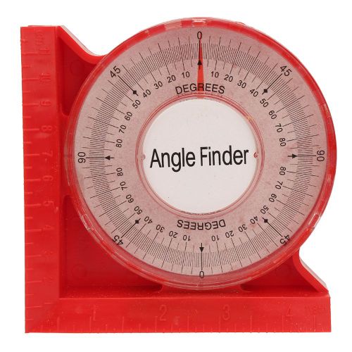 Inclinometre en plastique de 0 a 360 degres, rapporteur d'angle et indicateur de pente