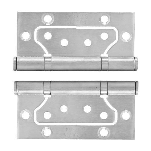 Charnieres de porte en metal de 4 pouces, charnieres de porte interieures, accessoire de porte (2,5 mm)
