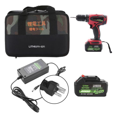 Perceuse-visseuse electrique sans fil avec batterie au lithium et reglage de la vitesse (prise US 110 V)