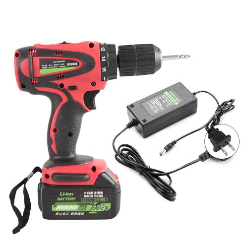 Perceuse-visseuse electrique sans fil avec batterie au lithium et reglage de la vitesse (prise americaine 110 V)