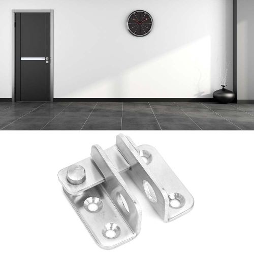 Lot de 5 cadenas de porte gauche/droite en acier inoxydable, antivol, boucle de verrouillage (gauche)