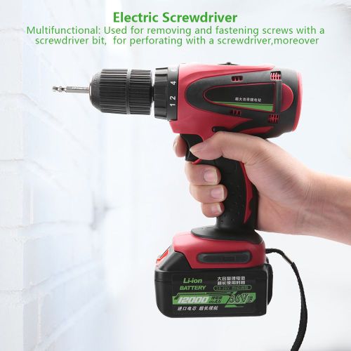 Perceuse-visseuse electrique sans fil avec batterie au lithium et reglage de la vitesse (prise americaine 110 V)