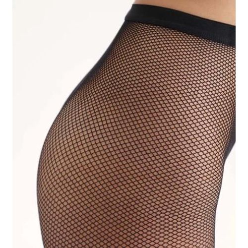 Dim Collant Noir Résille 73d Madame So Fashion