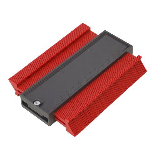 Jauge de copie de profil en plastique 120 mm, duplicateur de contours pour carrelage, stratifie, outil general (rouge)