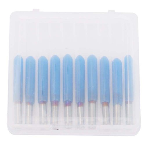 Lot de 10 fraises a graver CNC en acier tungstene de qualite superieure 3.175 (45¡ã x 0,5)