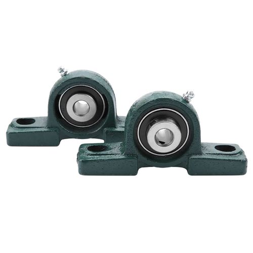 Lot de 2 paliers a semelle UCP206, roulements a billes, boitier moule, diametre exterieur 72 mm, diametre interieur 30 mm