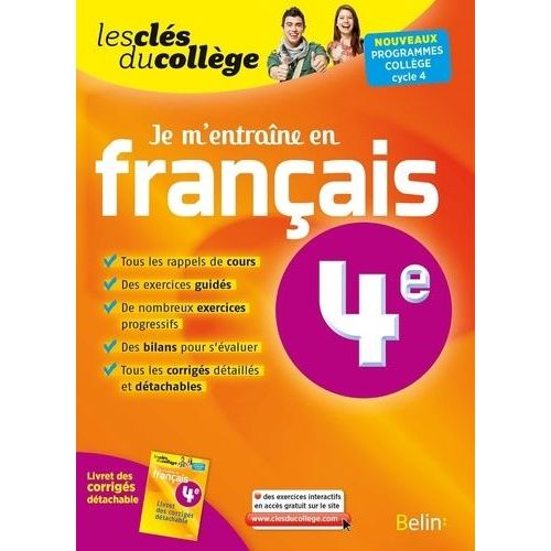 Français 4e Je M'entraine