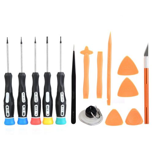 Kit D'outils De Reparation De Telephone Professionnel Diy 15 Pieces, Jeu De Tournevis Pour Iphone