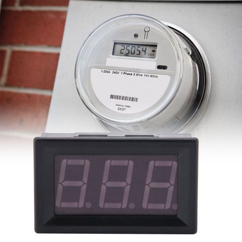 Voltmetre numerique 0,56 pouce, deux fils, DC 5-130 V, affichage LED numerique (vert)
