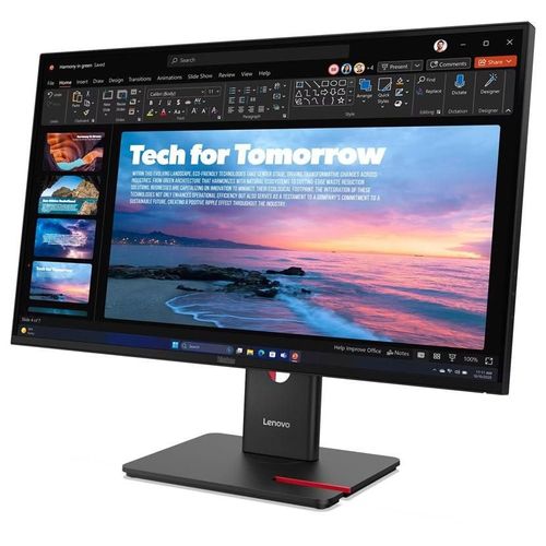 Lenovo ThinkVision T27qd-40 - Écran LED - 27" - 2560 x 1440 QHD @ 120 Hz - IPS - 350 cd/m² - 1500:1 - HDR10 - 4 ms - HDMI, DisplayPort, USB-C - noir eclipse
