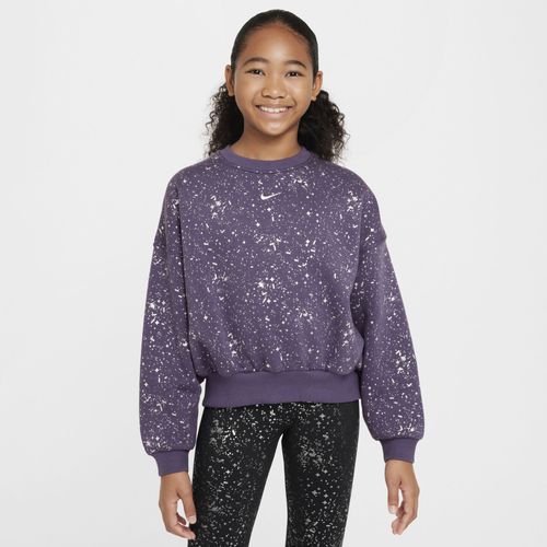 Sweat À Col Ras-Du-Cou Nike Sportswear Club Fleece Pour Ado (Fille) - Pourpre