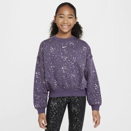 Sweat À Col Ras-Du-Cou Nike Sportswear Club Fleece Pour Ado (Fille) - Pourpre