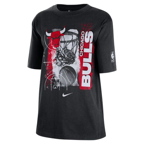 T-Shirt Nike Nba Chicago Bulls Courtside Pour Femme - Noir