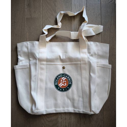 Sac fourre-tout neuf Roland Garros beige