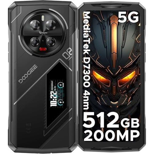 DOOGEE V40 Pro 5G Telephone Incassable, 16Go+512Go Argenté