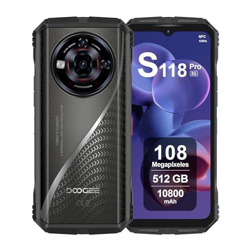 DOOGEE S118 Pro 5G Telephone Incassable, 24Go+ 512Go Argent