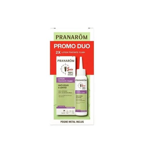 Duo Pack Lotion Traitante Flash Anti-Poux Et Lentes 