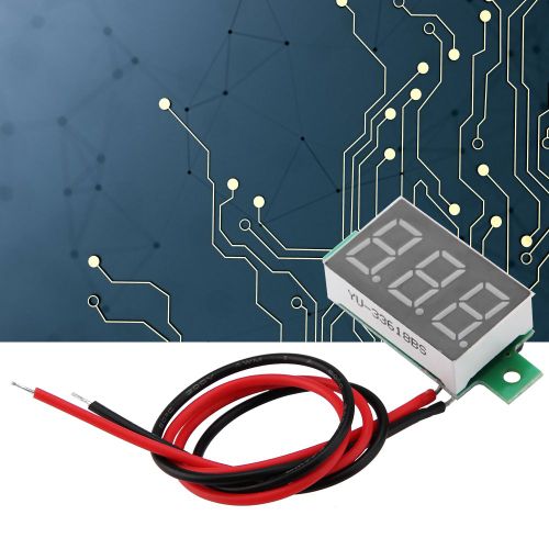 Voltmetre numerique 0,36 pouce, deux fils, DC 2,5-30 V, affichage LED numerique (jaune)
