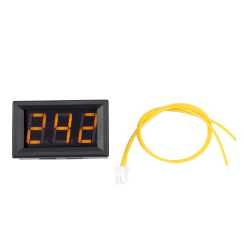 Voltmetre numerique 0,56 pouce, deux fils, AC 70-380 V, affichage LED numerique (jaune)