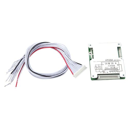 Carte de protection d'equilibrage de batterie au lithium 16S pour batterie LiFe Li-ion (3,2 V 20 A)