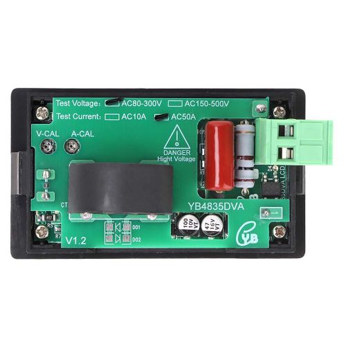 YB4835DVA Amperemetre CA LCD Voltmetre Affichage numerique 0 50A 80 300V