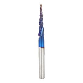 1 fraise en carbure de tungstene cemente 2T (R0,5 x 20,5 x D4 x 50)