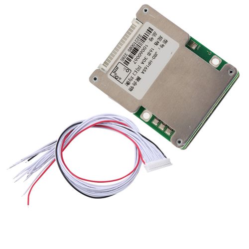Carte de protection d'equilibrage de batterie au lithium 16S 48 V/60 V avec dissipateur thermique en aluminium (3,6/3,7 V 30 A)