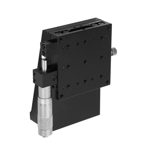 Micrometre manuel Z SEMZL80-AS, table coulissante, roulement a rouleaux croises, platine lineaire verticale, 80 x 80 mm