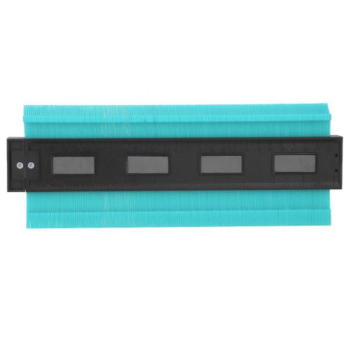 Duplicateur de jauge de contours irreguliers en plastique de 10 pouces pour copier avec precision les formes irregulieres (bleu)