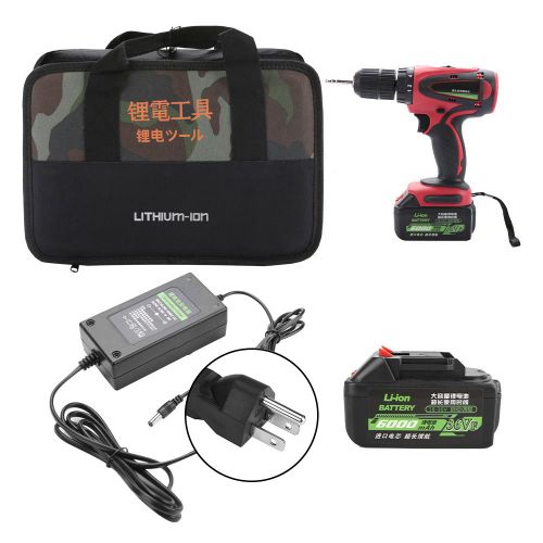 Perceuse-visseuse electrique sans fil avec batterie au lithium et reglage de la vitesse (prise americaine 110 V)