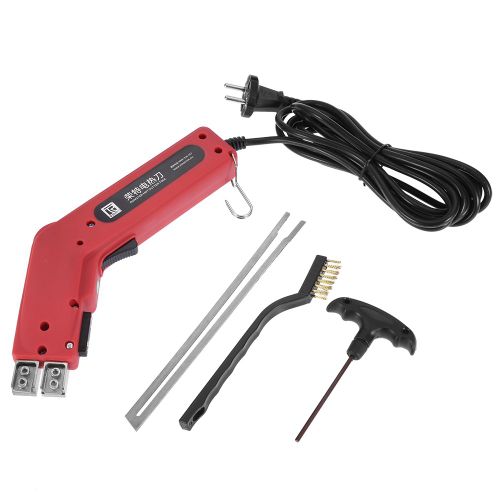 Couteau electrique portatif de 200 W pour couper la mousse chaude et chauffer l'eponge, lame de 20 cm (prise UE 220 V)