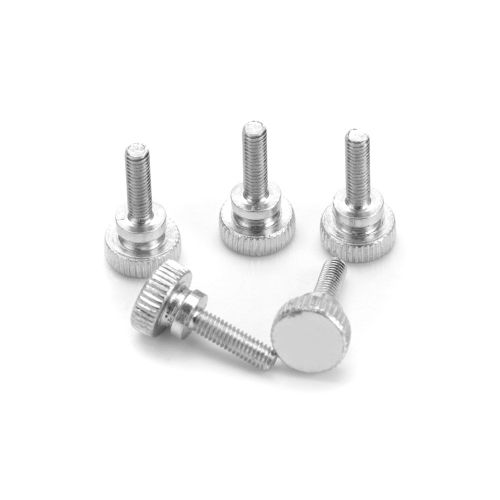 Lot de 100 vis moletees a tete haute a double poignee reglable M4 x 6