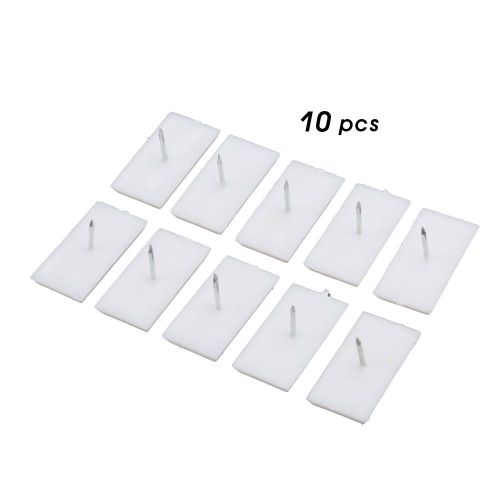 Lot de 10 patins de protection rectangulaires en plastique pour meubles, pieds de table et de chaise, 36 x 20 x 4 mm