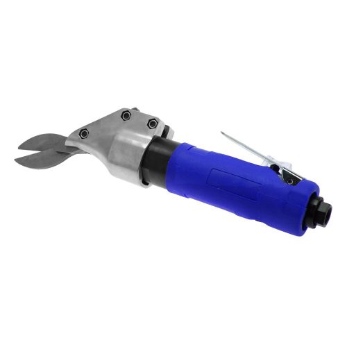 Ciseaux pneumatiques industriels droits a main, outil de coupe pneumatique (bleu)