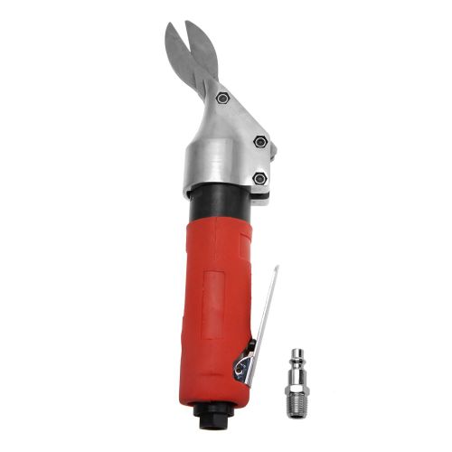 Ciseaux pneumatiques industriels droits a main, outil de coupe pneumatique (rouge)
