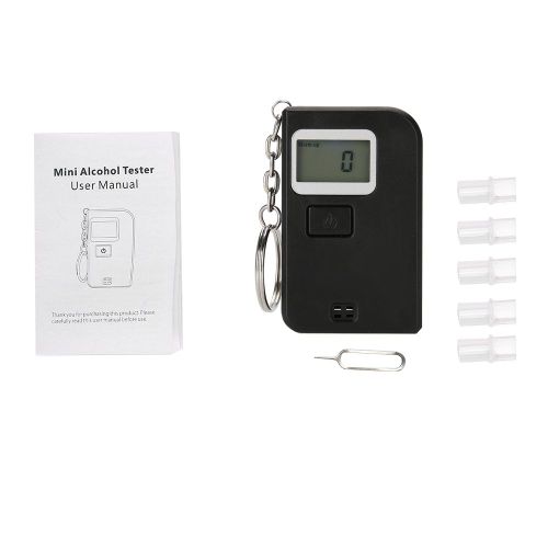 Ethylotest Portable, Mini Porte-Cles De Haute Precision, Analyseur D'alcoolemie, Detecteur
