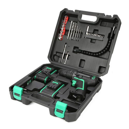 Perceuse-visseuse electrique sans fil 21 V, mini-perceuse-visseuse a percussion (prise UE 220 V)